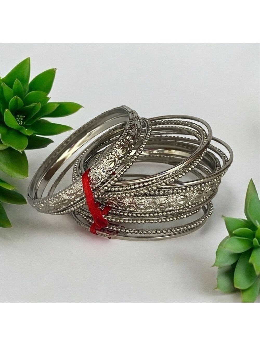 Sir Alistair Rai Silver Bangle Bracelet Set NWT